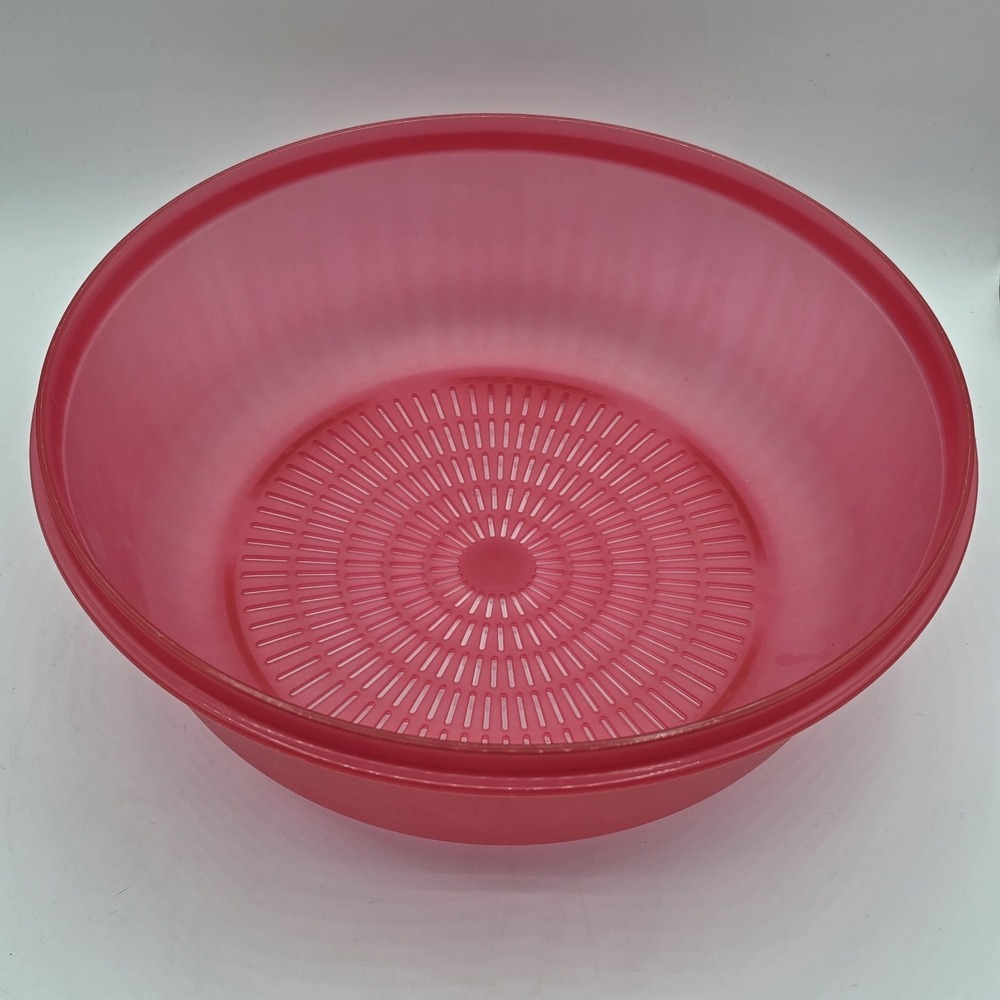Vintage Tupperware #1835-4 Replacement Strainer Colander‎ Pink Coral